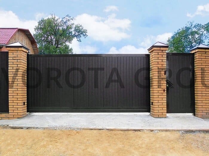 Откатные ворота Alutech 1500х5000