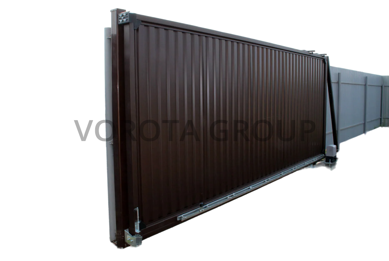 Откатные ворота из профнастила Doorhan металлические 2500x2000